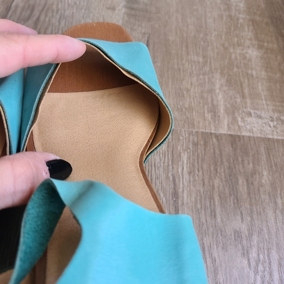 Lucky Brand Wedges Teal size 8 - Picture 16 of 16
